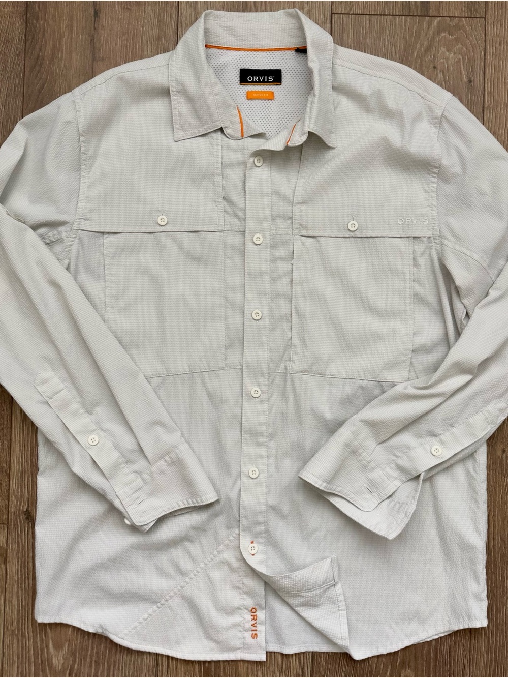 Orvis Men's Long-Sleeve Button-Up Shirt — White